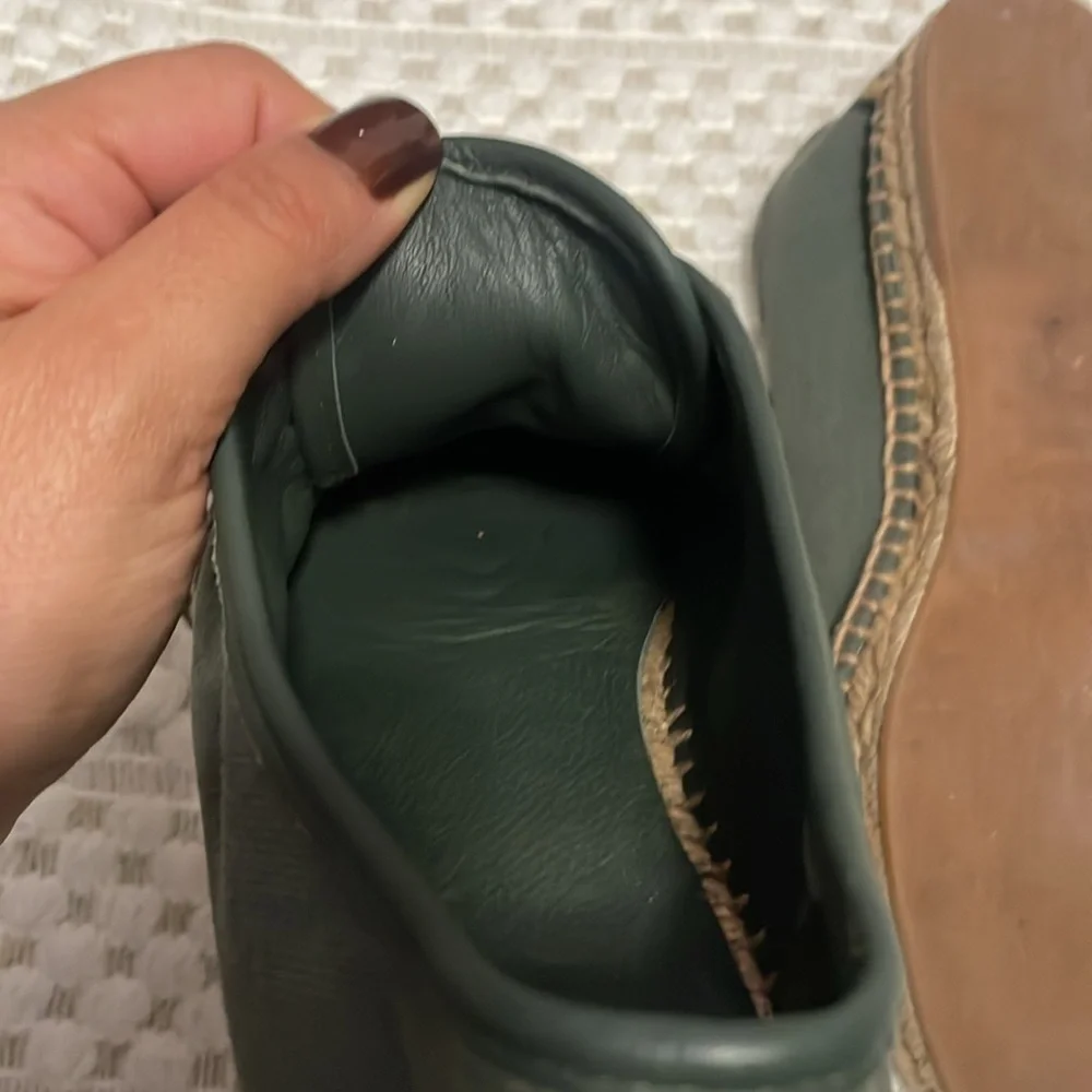 Theory Canvas and Leather Espadrilles